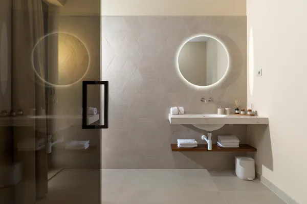 King bedroom with art