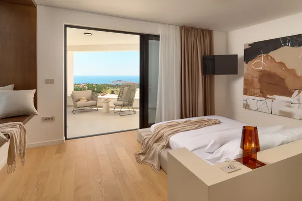 Master bedroom with terrace